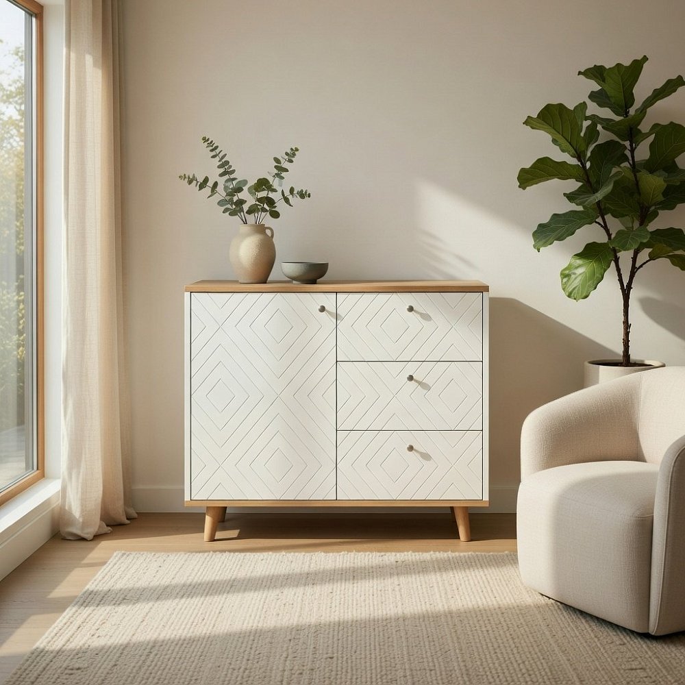 Комод Twin TW029 молочный RAL 9003
