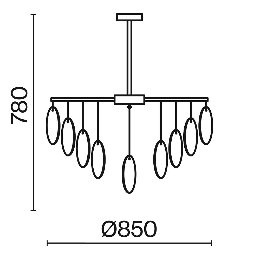 Люстра Porto FR5104PL-08N