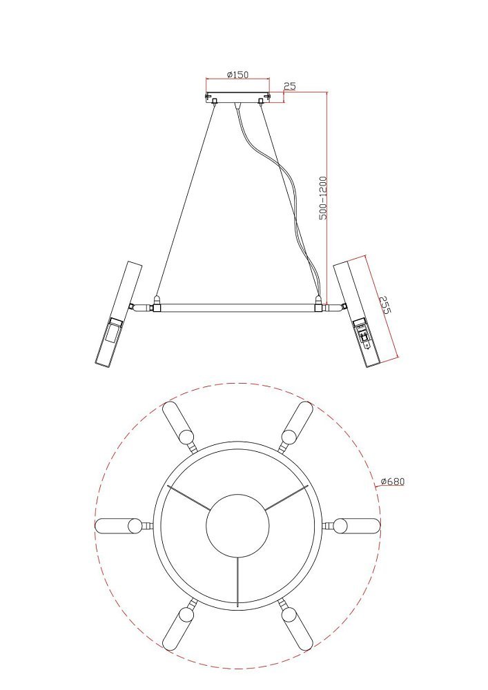 Люстра Матч / Match FR6109PL-06G