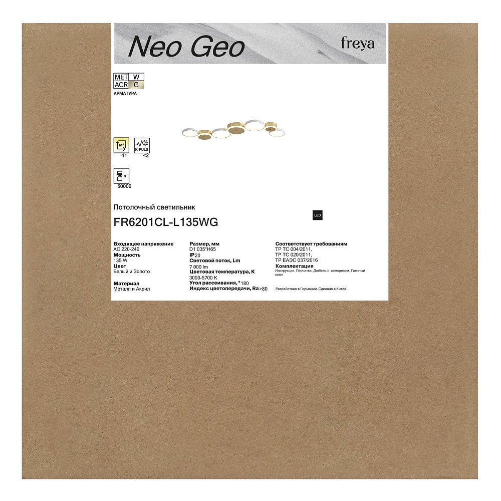 Потолочный светильник Нео Гео / Neo Geo FR6201CL-L135WG