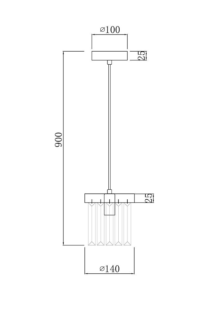 Подвесной светильник Вдохновение / Evoke FR5330PL-01BZ