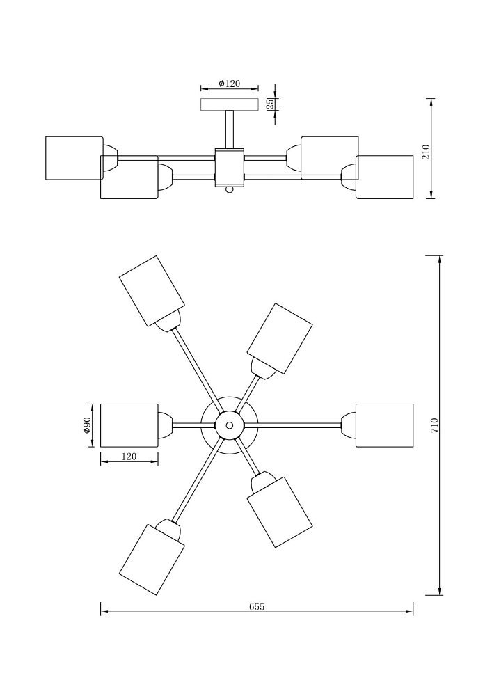 Люстра Омни / Omni FR5150PL-06B