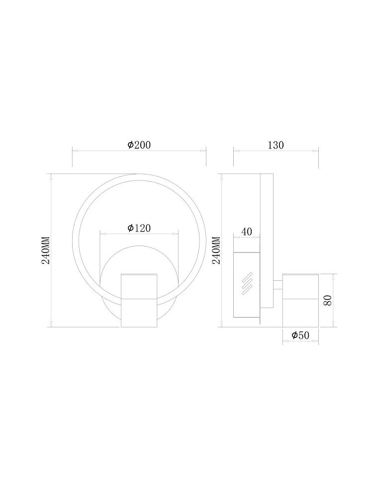 Настенный светильник (бра) Тумблер / Tumbler FR6074WL-L12GB