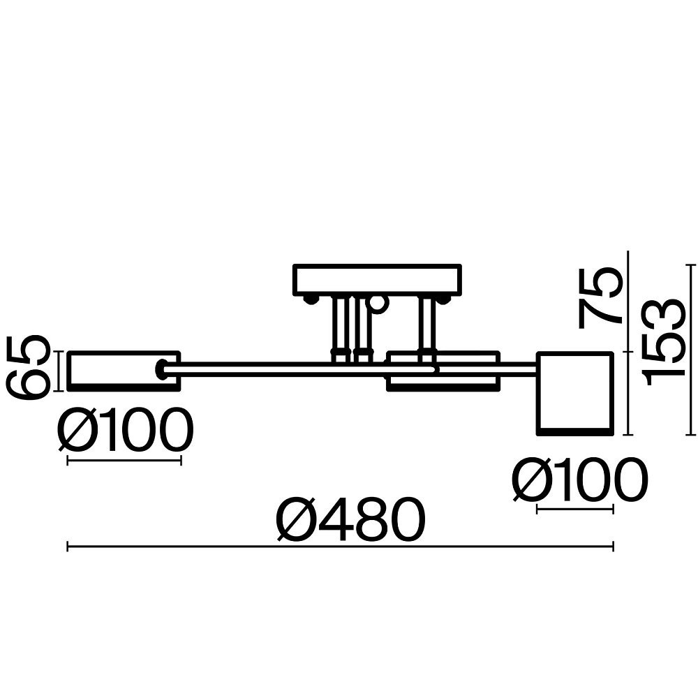 Потолочный светильник Тибо / Tibo FR6048CL-L6B