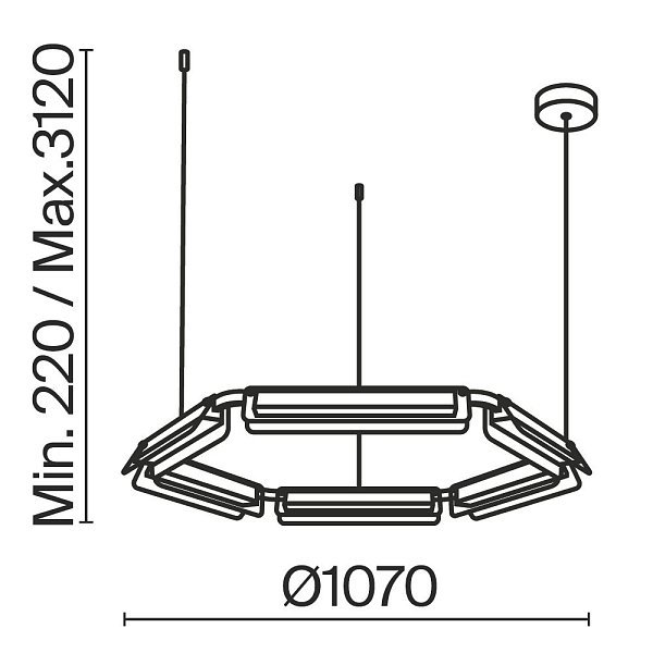 Подвесной светильник Flat MOD296PL-L60BS3K