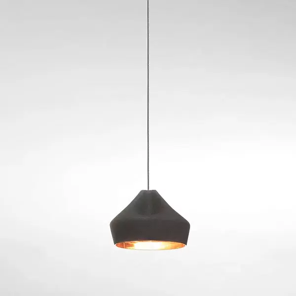 Подвесной светильник Pleat Box 24 LED черно-золотой