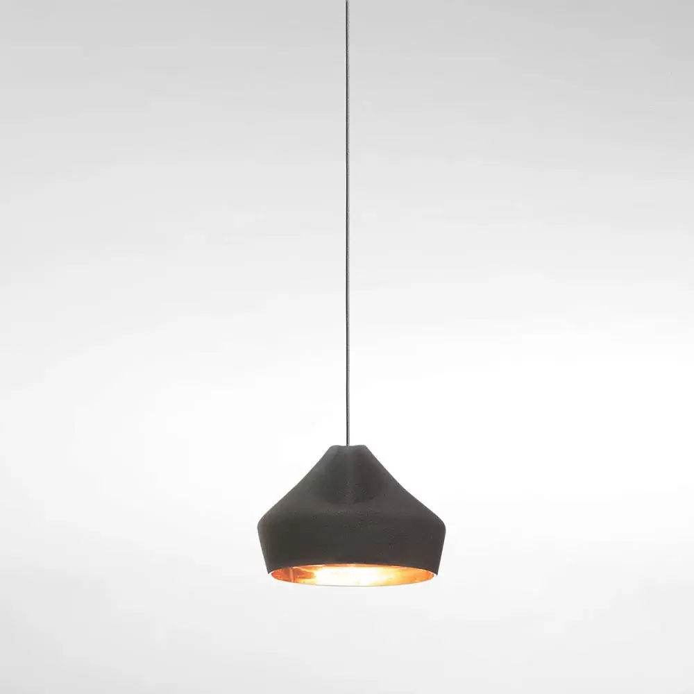 Подвесной светильник Pleat Box 24 LED черно-золотой