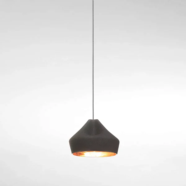Подвесной светильник Pleat Box 24 LED черно-золотой
