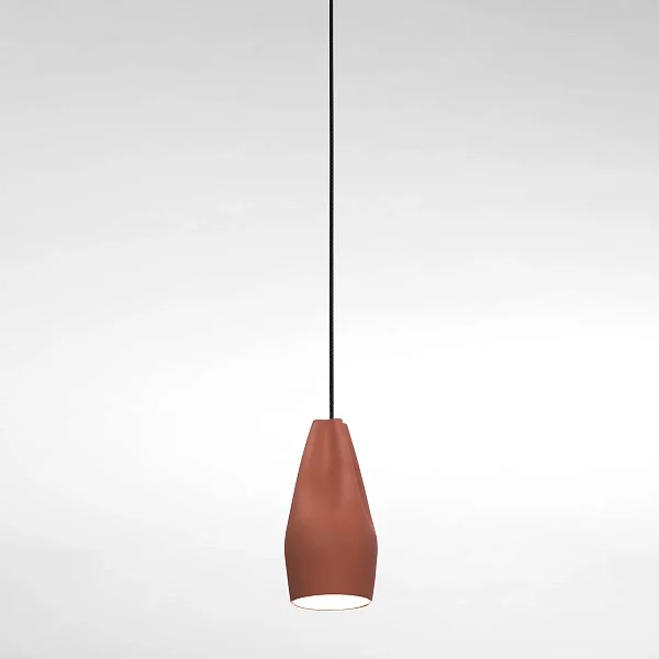Подвесной светильник Pleat Box 13 LED терракотово-белый