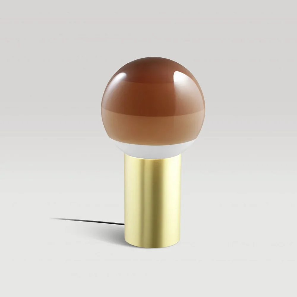 Настольный светильник Dipping Light S кремовый-матовая латунь