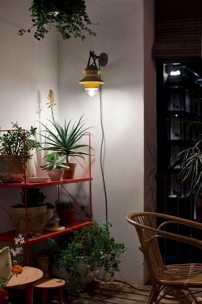 Уличное бра Santorini A Fixed Stem горчичное