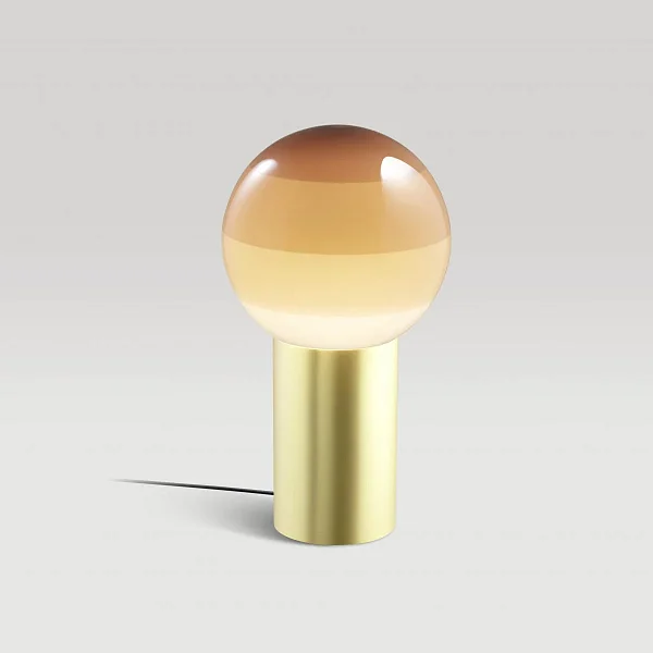Настольный светильник Dipping Light кремовый-матовая латунь
