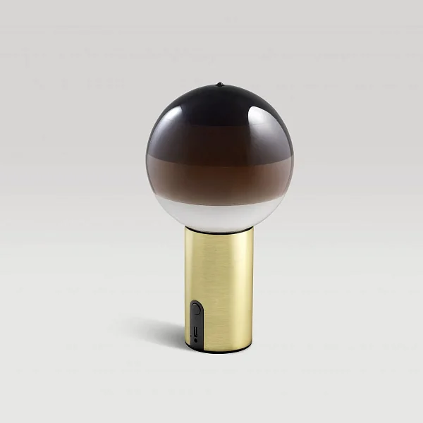 Настольный светильник Dipping Light Portable шоколадный-матовая латунь