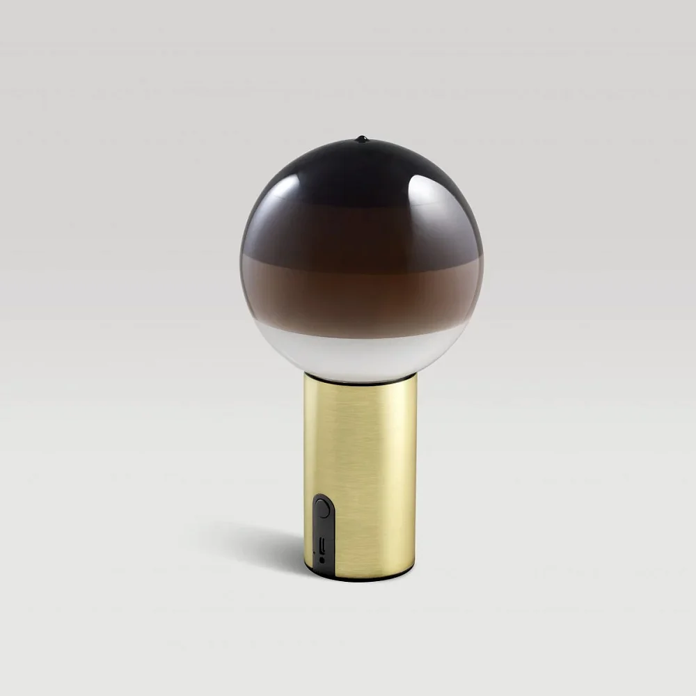 Настольный светильник Dipping Light Portable шоколадный-матовая латунь