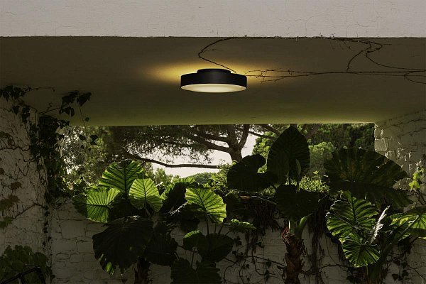 Потолочный/настенный светильник Plaff-on! 33 LED IP54 DALI-2 черный