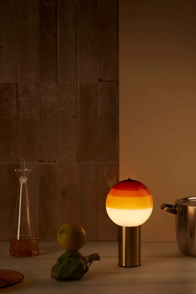 Настольный светильник Dipping Light Portable Burgundy-матовая латунь