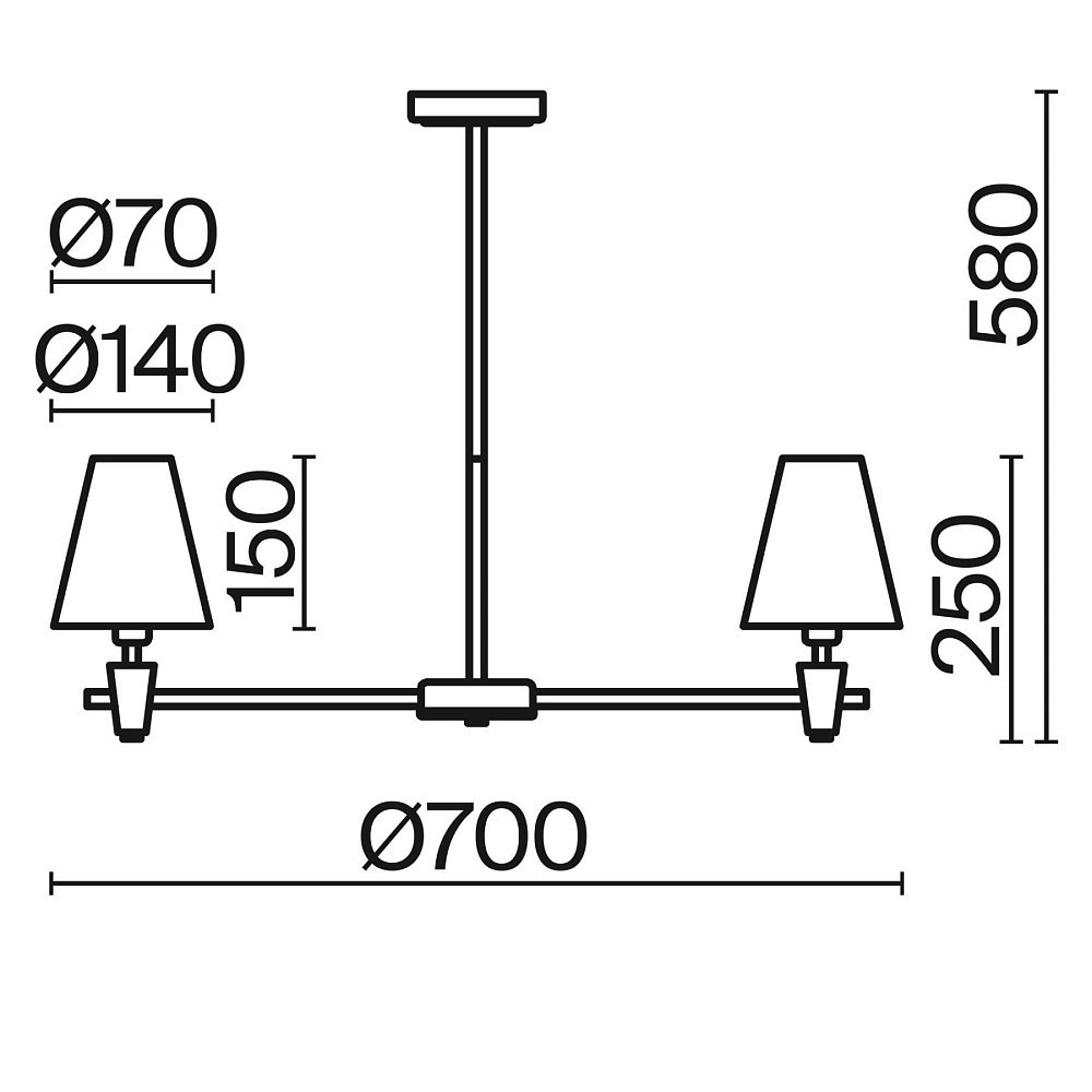 Потолочный светильник Pietra FR5371CL-05BS