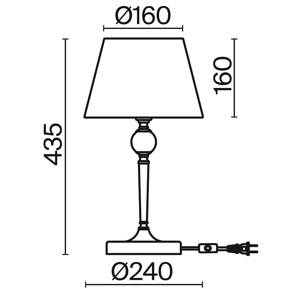 Настольный светильник Rosemary FR5190TL-01BS