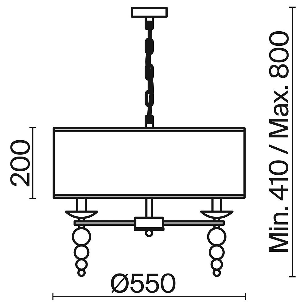 Подвесной светильник Side FR1009PL-06BS