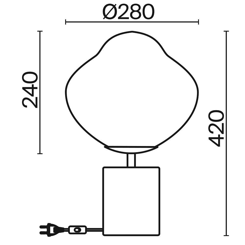 Настольный светильник Ejection FR5378TL-01SM