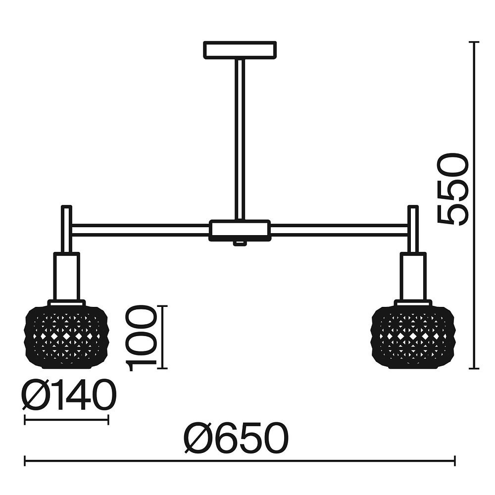 Потолочный светильник Fero FR5366CL-05BS