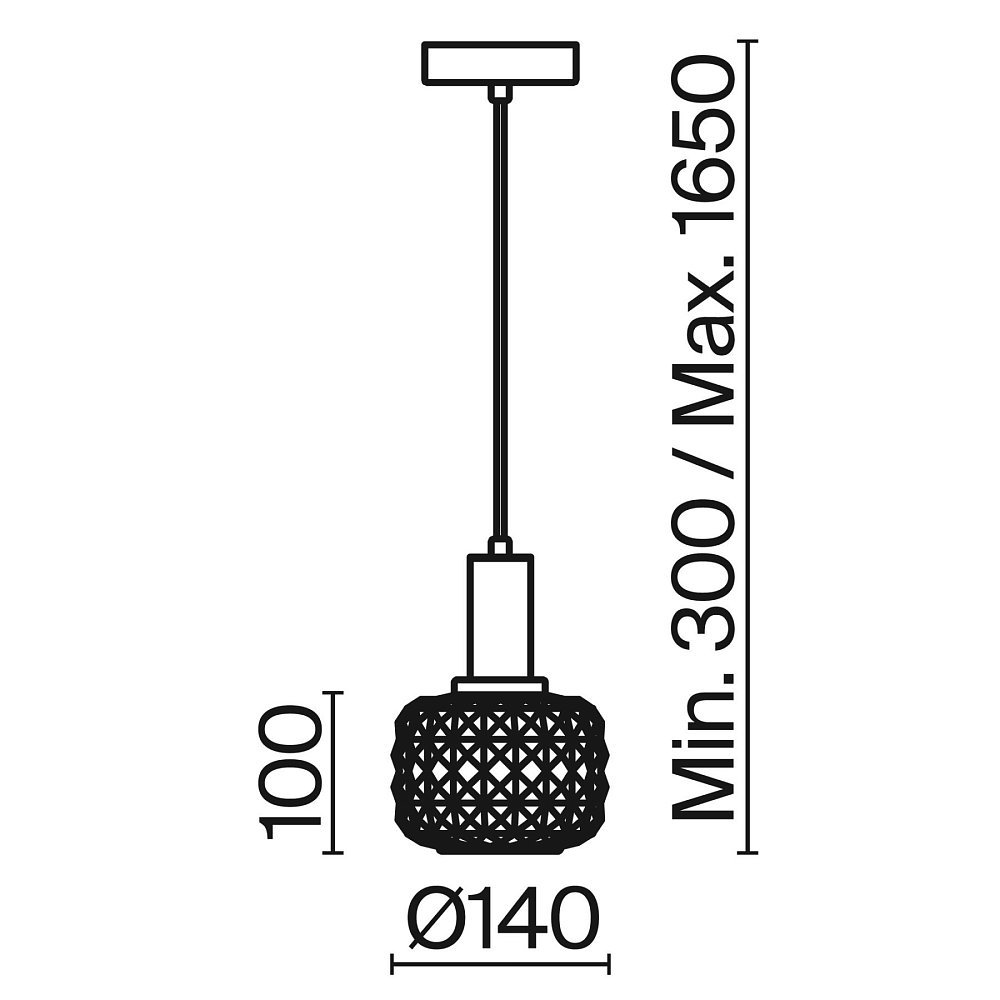 Подвесной светильник Fero FR5366PL-01BS