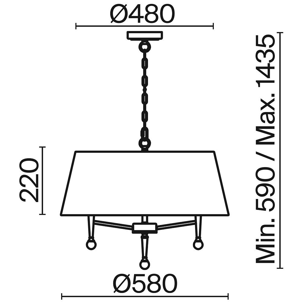 Подвесной светильник Rosemary FR5190PL-05BS1