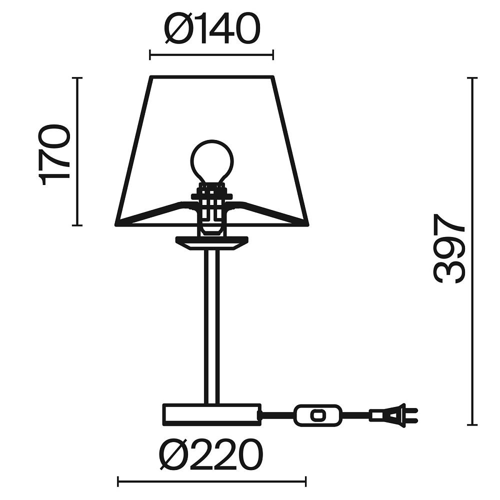 Настольный светильник Forte FR1006TL-01G