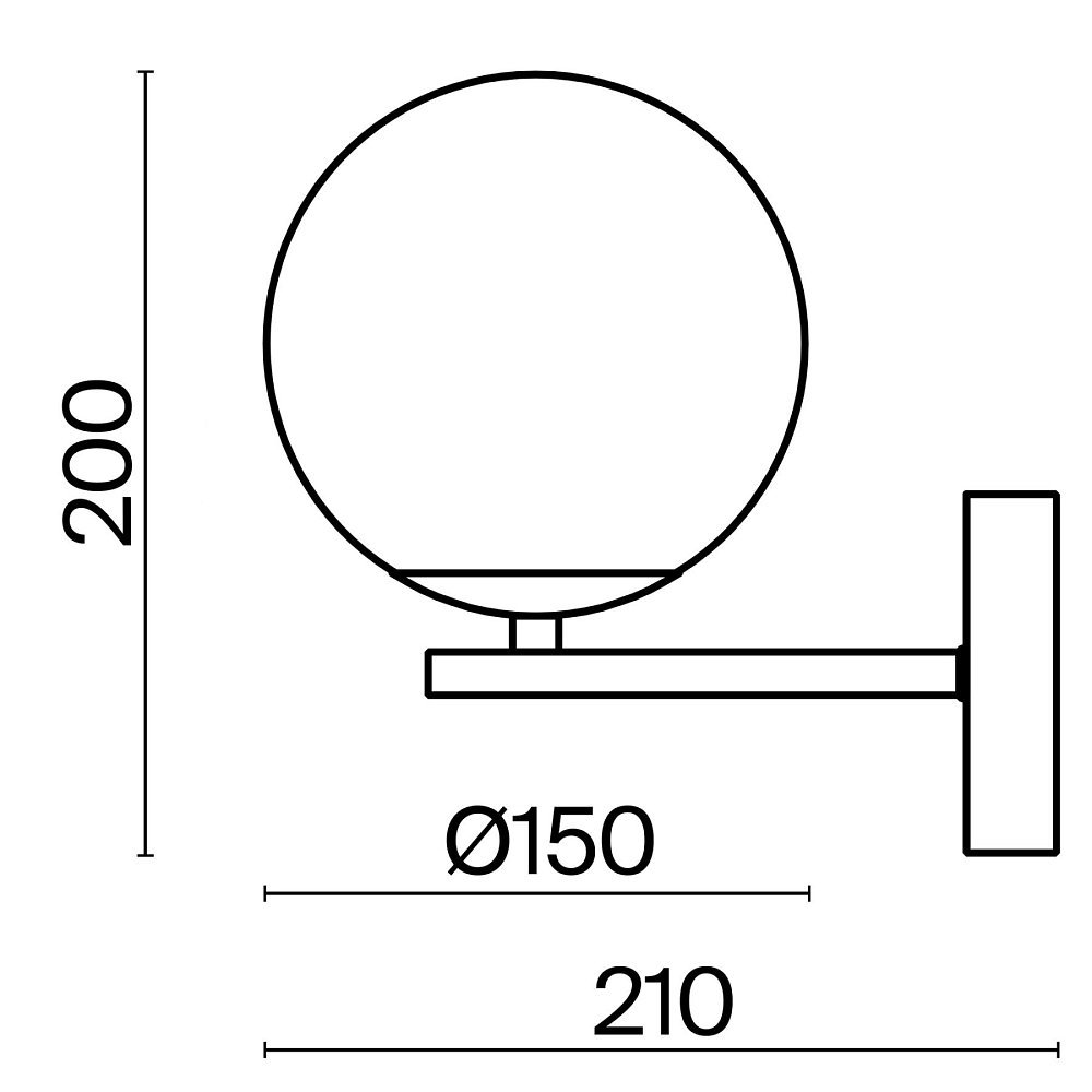 Настенный светильник (бра) Marble FR5230WL-01BS