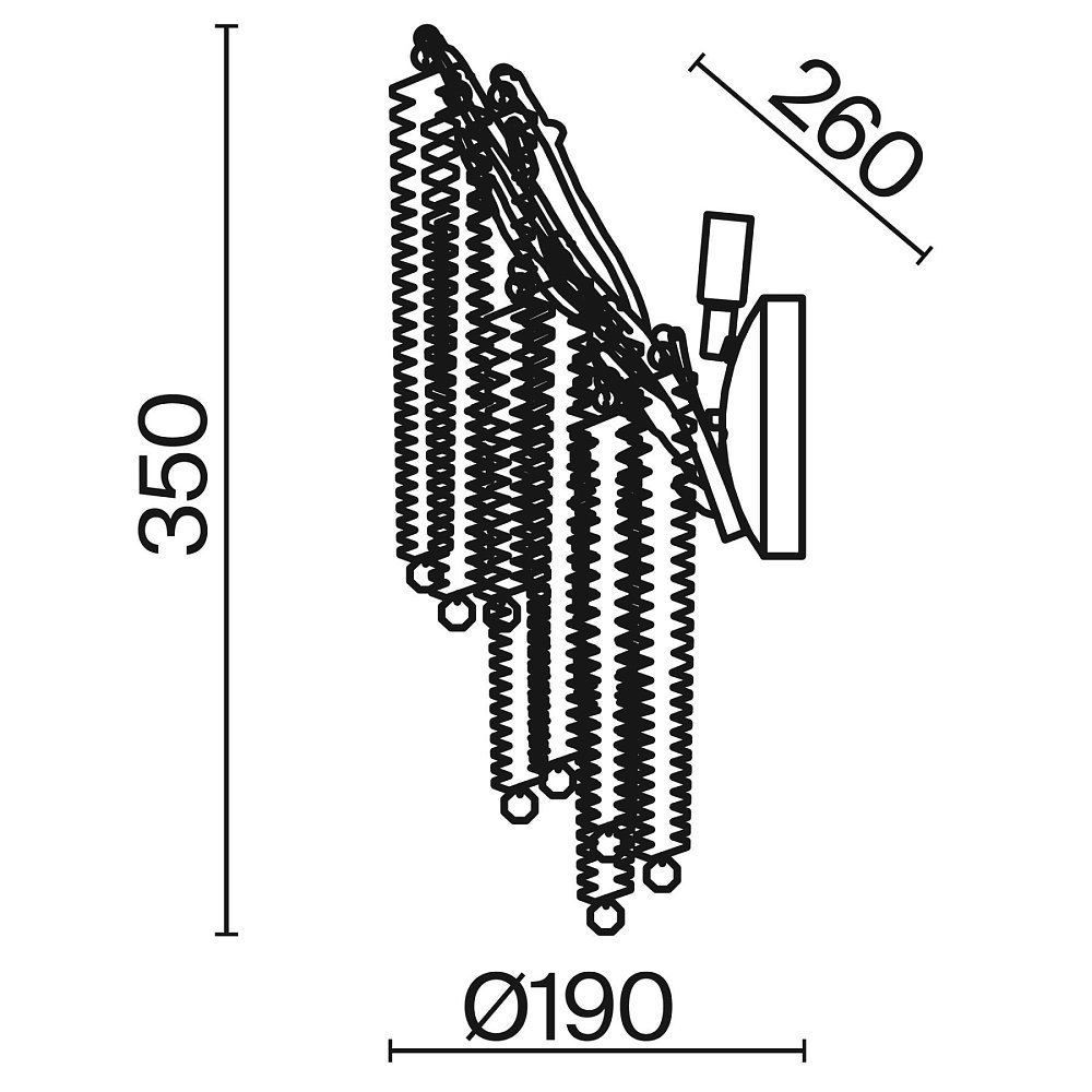 Настенный светильник (бра) Mineral FR1010WL-02G