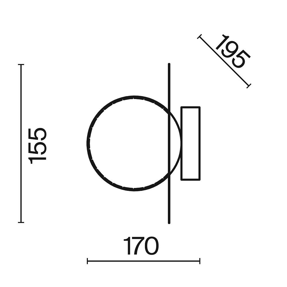 Настенный светильник (бра) Camelia FR5202WL-01BS