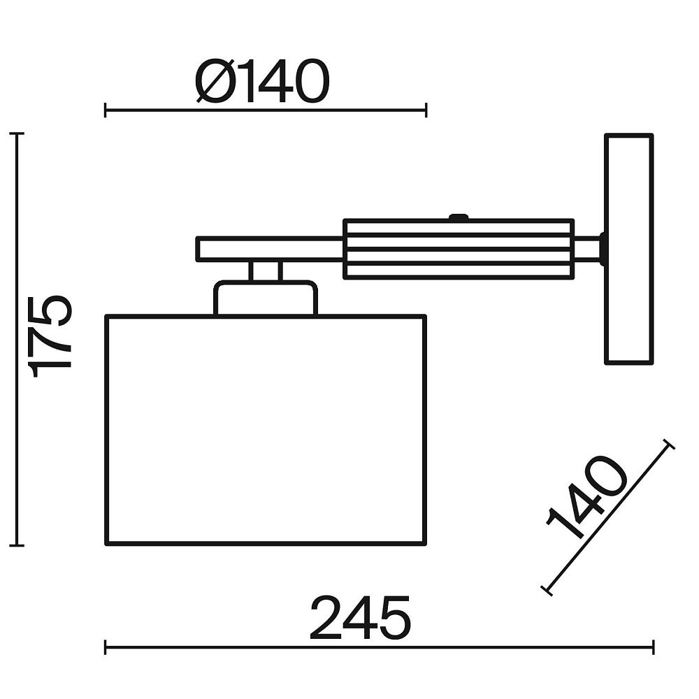 Настенный светильник (бра) Pipe FR5386WL-01G
