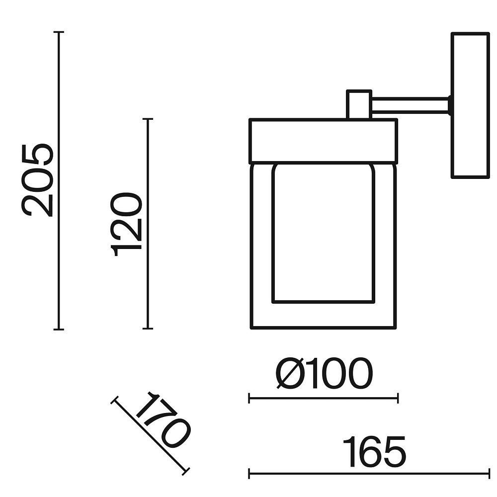 Настенный светильник (бра) Lora FR5432WL-01BBS