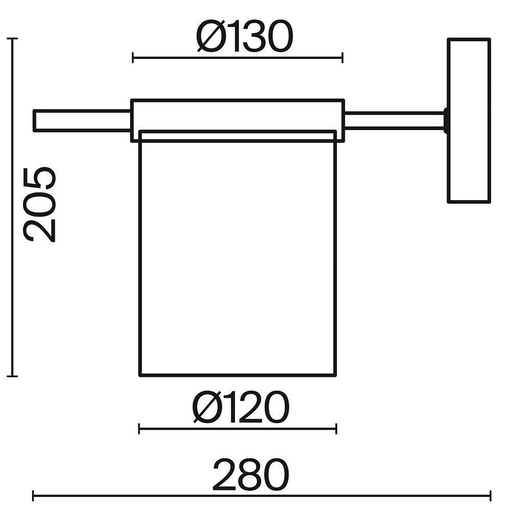 Настенный светильник (бра) Bogy FR5377WL-01B