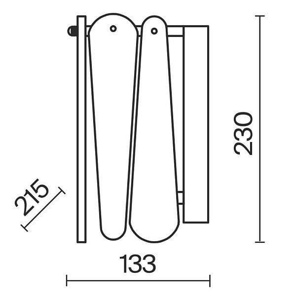 Настенный светильник (бра) Surface FR2048WL-02CH