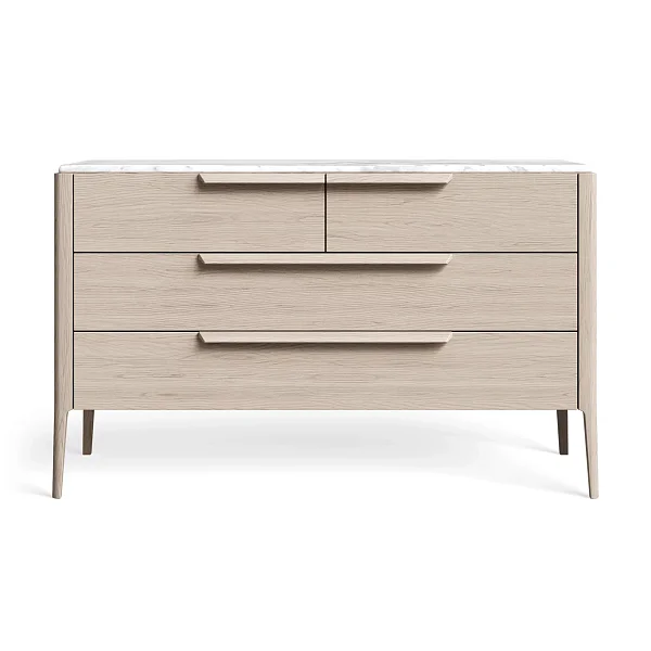 Комод RIVI Harvey широкий (молочный дуб) 130x56x78,5