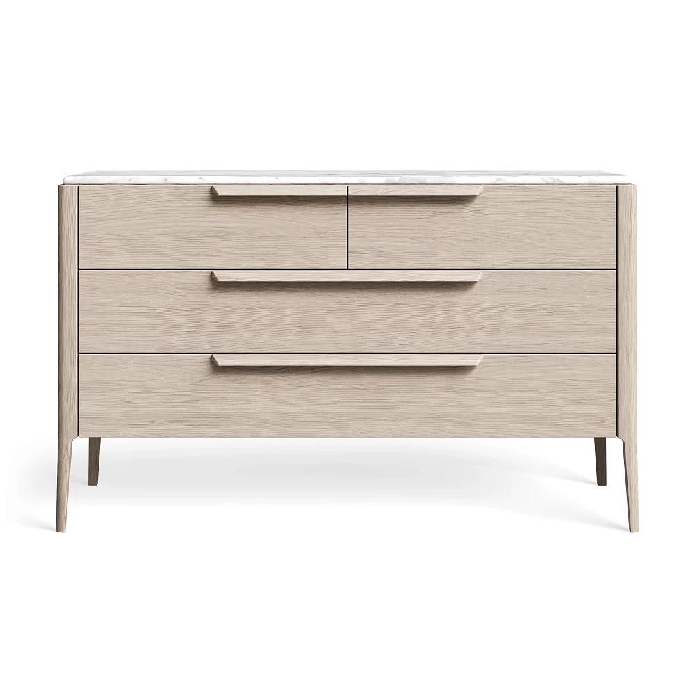 Комод RIVI Harvey широкий (молочный дуб) 130x56x78,5