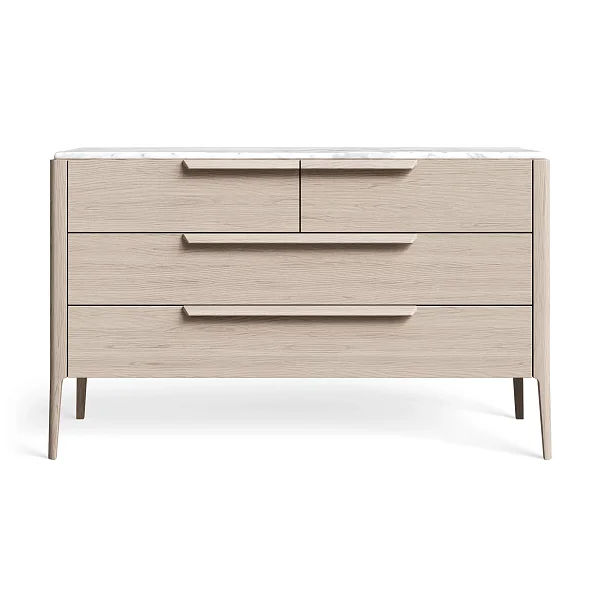 Комод RIVI Harvey широкий (молочный дуб) 130x56x78,5