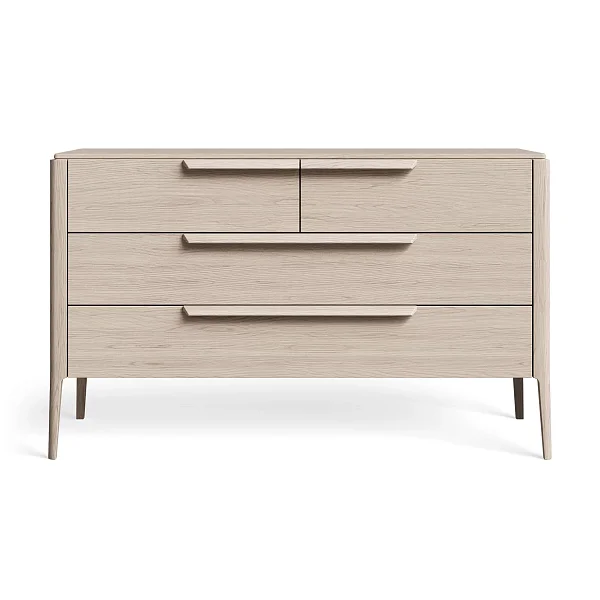 Комод RIVI Harvey широкий (молочный дуб) 130x56x78,5