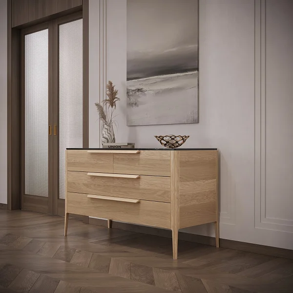 Комод RIVI Harvey широкий (карамель) 130x56x78,5