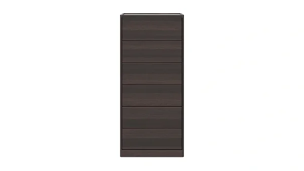 Комод RIVI GIGI узкий (6 ящиков) (мокко) 60x38x132