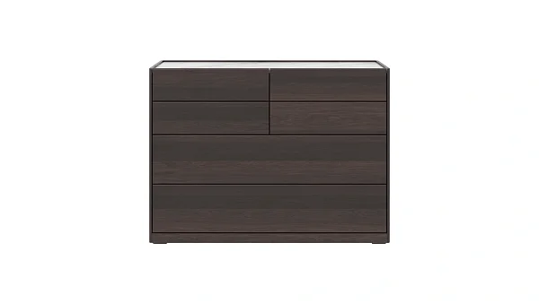 Комод RIVI GIGI широкий (6 ящ.) (мокко) 126x51.5x92