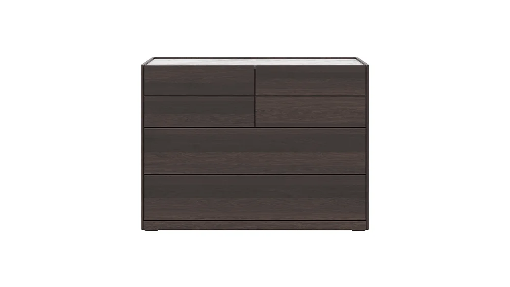 Комод RIVI GIGI широкий (6 ящ.) (мокко) 126x51.5x92