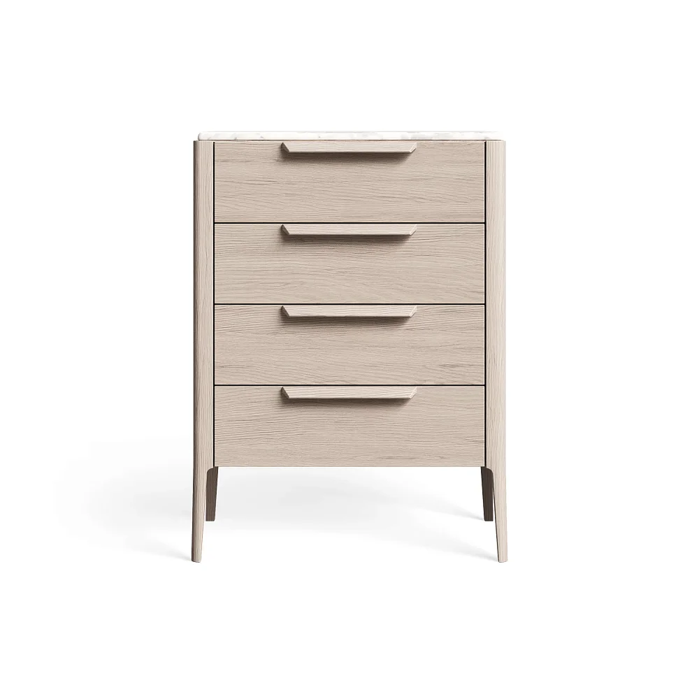 Комод RIVI Harvey узкий (молочный дуб) 70x45x95,7