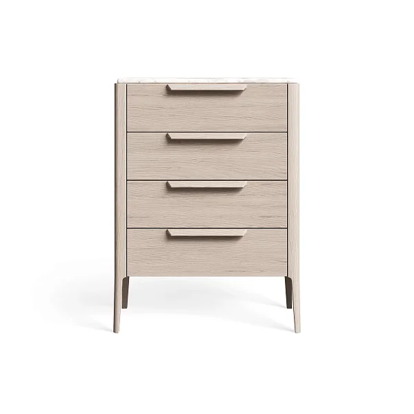 Комод RIVI Harvey узкий (молочный дуб) 70x45x95,7