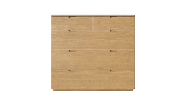 Комод RIVI Tommy 5 ящиков (дуб/натуральный) 127x50x115