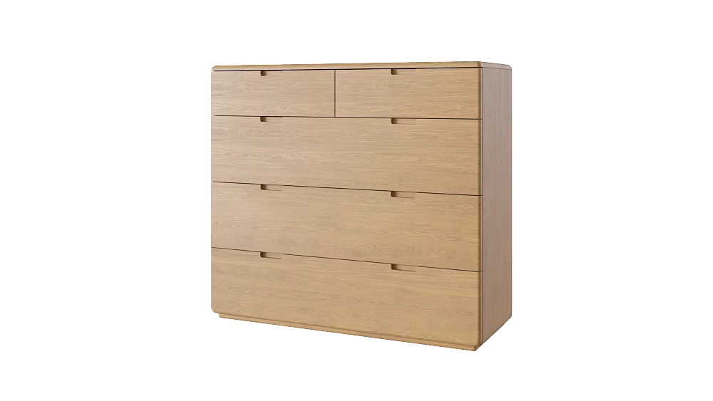 Комод RIVI Tommy 5 ящиков (дуб/натуральный) 127x50x115