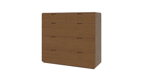 Комод RIVI Tommy 5 ящиков (дуб/карамель) 127x50x115