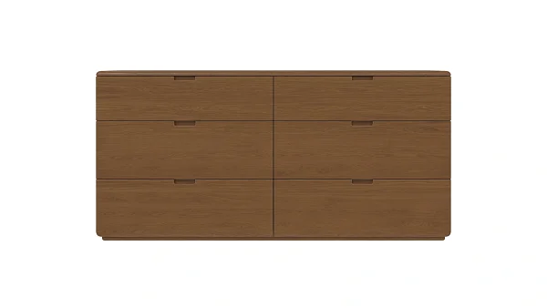 Комод RIVI Tommy 6 ящиков (дуб/карамель) 183x50x88
