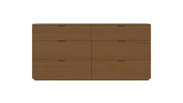 Комод RIVI Tommy 6 ящиков (дуб/карамель) 183x50x88